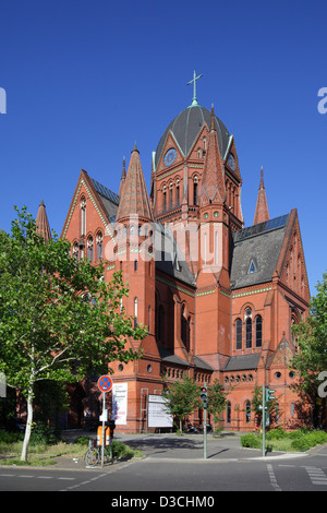 Berlin, Deutschland, die Kreuzkirche auf Bluecherplatz Stockfoto