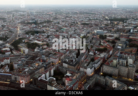 Berlin, Deutschland, Berlin TV Tower Blick aus der Stadt Stockfoto