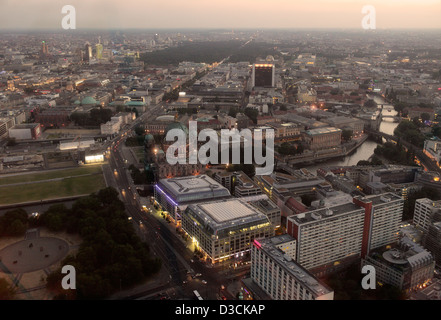 Berlin, Deutschland, Berlin TV Tower Blick aus der Stadt Stockfoto