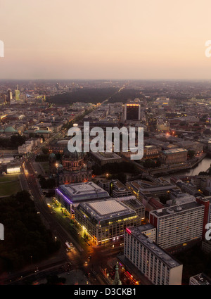 Berlin, Deutschland, Berlin TV Tower Blick aus der Stadt Stockfoto