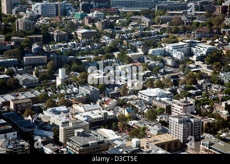 Luftaufnahme des viktorianischen Reihenhäusern im innerstädtischen Stadtteil Darlinghurst Sydney Australia Stockfoto