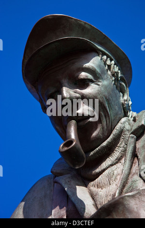 Die Bronzefigur von Peter Aal Maasholm, Deutschland Stockfoto