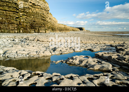 Col-Huw Strand Llantwit großen Glamorgan Heritage Coast, Vale of Glamorgan, South Wales, Vereinigtes Königreich. Stockfoto