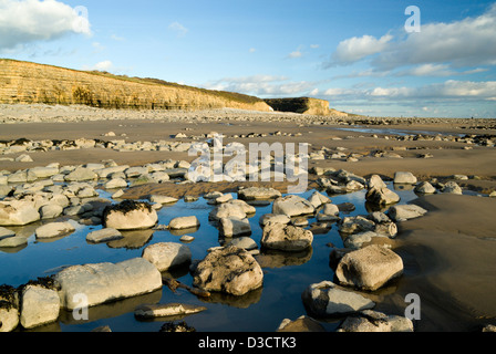 Col-Huw Strand Llantwit großen Glamorgan Heritage Coast, Vale of Glamorgan, South Wales, Vereinigtes Königreich. Stockfoto