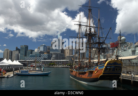 Sydney, Australien, historische Schiffe des National Maritime Museum Stockfoto