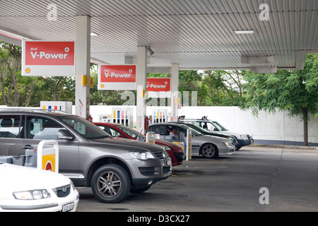 Shell-Tankstelle in sydney Stockfoto