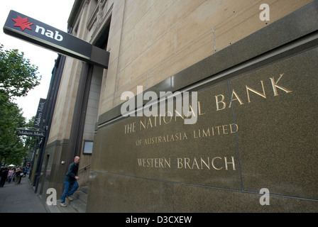 Melbourne, Australien, der Hauptsitz der National Australia Bank NAB Stockfoto