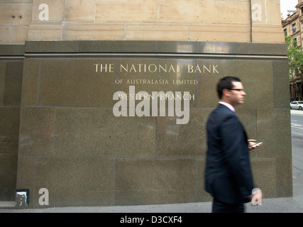 Melbourne, Australien, der Hauptsitz der National Australia Bank NAB Stockfoto