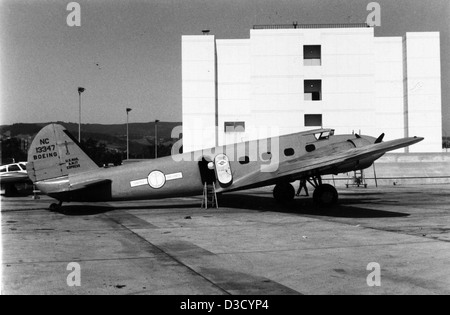 Boeing 247, NC13347, San Francisco, 23. Juli 70 Stockfoto