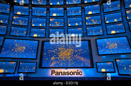 Berlin, Deutschland, präsentiert der Panasonic 3D-TV auf der IFA 2010 Stockfoto