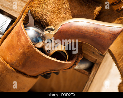 2012 jährliche Anpassung von Colorado shaketails Cowboy Action Shooting sass Club. Der schusswaffen verwendet werden, auf jene, die im 19. Jahrhundert American West besteht, d. h. Hebel Gewehr, Single Action Revolver, und Schrotflinte. Stockfoto