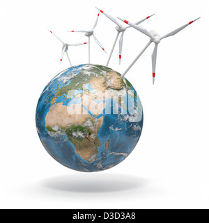 Technologie globe Generator Life Symbol Himmel Planeten Umwelt Natur Stockfoto