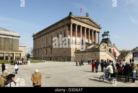 Berlin, Deutschland, die Alte Nationalgalerie auf der Museumsinsel Stockfoto