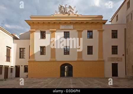 Palermo, Italien, den Hof des Palazzo Chiaramonte Stockfoto