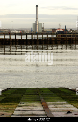 Teil des Shoreham Hafen - Shoreham-by-Sea, West Sussex, England, UK. Stockfoto