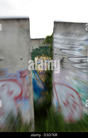 Berlin, Deutschland, Reste von Mauern auf dem Gelände der Gedenkstätte Berliner Mauer Stockfoto