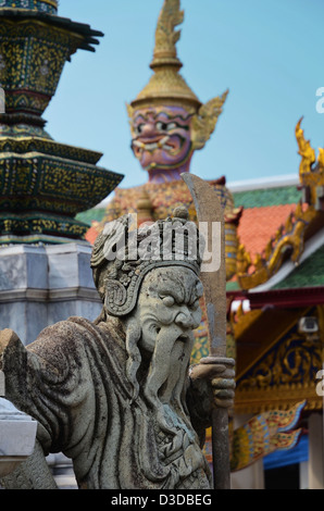 Steinernen Wächter in Bangkok Stockfoto