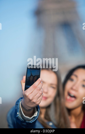 Freunde, die ein Bild von sich selbst Stockfoto