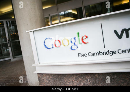 16. Februar 2013 - Cambridge, Massachusetts, USA - Goggle Inc Gebäude in Cambridge, Massachusetts auf Samstag, 16. Februar 2013. (Bild Kredit: Nicolaus Czarnecki/ZUMAPRESS.com ©) Stockfoto