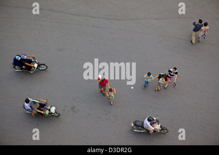 Vietnam, Hanoi, Altstadt, Verkehr Stockfoto