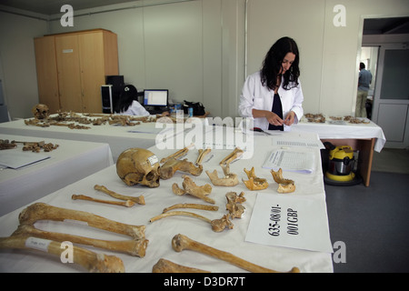Anthropologie-Labor des Ausschusses für vermisste Personen in Zypern Stockfoto