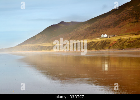 Rhossili Bucht, Halbinsel Gower, South West Wales. Stockfoto