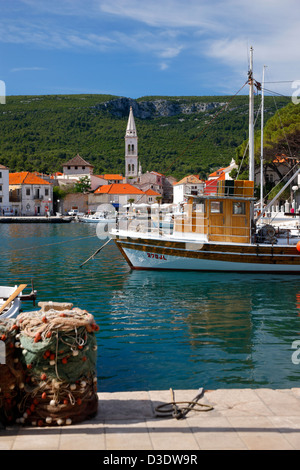 Jelsa - Insel Hvar Stockfoto