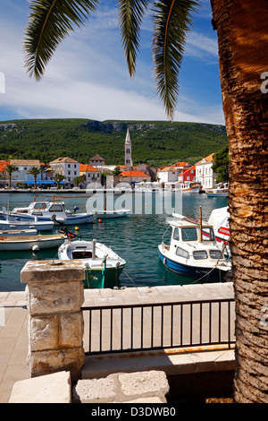 Jelsa - Insel Hvar Stockfoto