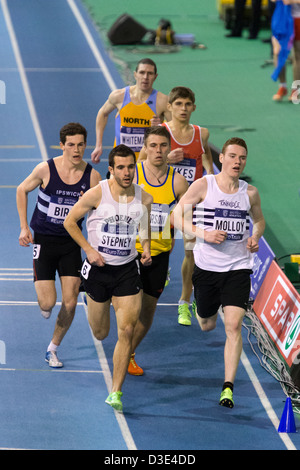 Sean MOLLOY & Daniel STEPNEY, 800m Männer Wärme 2, 2013 britischen Leichtathletik Studien in Europa (EIS) Sheffield, UK. Stockfoto