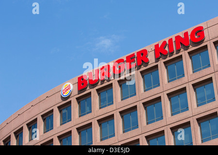Das Hauptquartier der Fastfood-Kette Burger King, auch bekannt als das Restaurant Support Center. Stockfoto