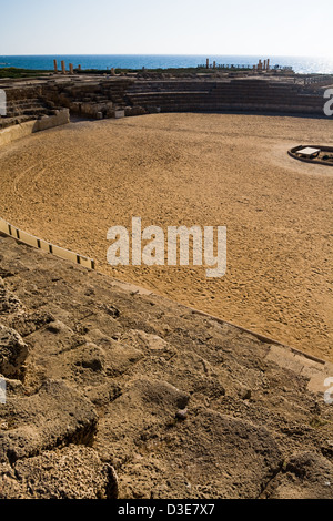 Antike römische Hippodrom in Caesarea, Israel Stockfoto