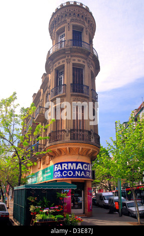 Die phantom Turm (La Torre Fantasma) von La Boca. Buenos Aires, Argentinien Stockfoto