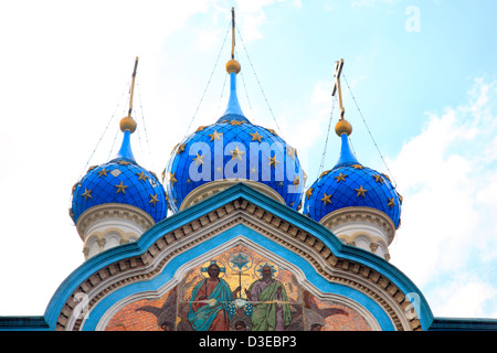 Russisch-orthodoxe Kirche in San Telmo, Buenos Aires, Argentinien. Stockfoto