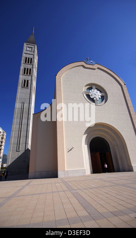 Franevachka Kirche. Katholische Kongregation. Mostar in Bosnien und Herzegowina. Stockfoto