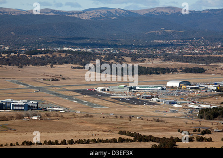 Luftbild des Canberra Flughafen Canberra Australien Stockfoto