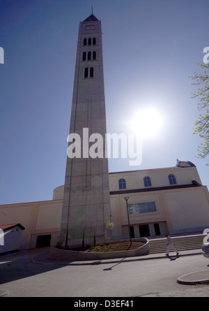 Franevachka Kirche. Katholische Kongregation. Mostar in Bosnien und Herzegowina. Stockfoto