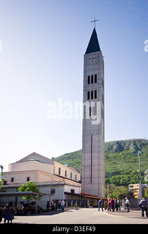 Franevachka Kirche. Katholische Kongregation. Mostar in Bosnien und Herzegowina. Stockfoto