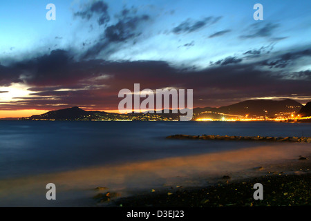 Golf von Tigullio und dem Vorgebirge von Portofino. Ligurien (Italien) Stockfoto