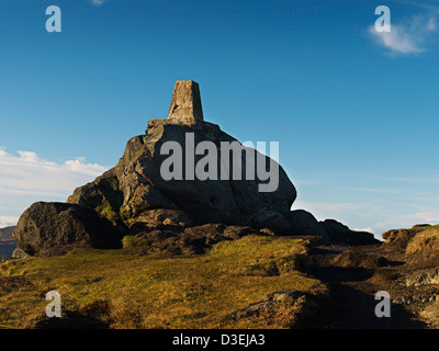 Blick auf den majestätischen Slieve Foye Mountain Stockfoto