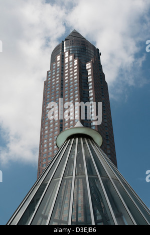 Messeturm Frankfurt am Main, Detail, Architektur, Architektur, Stockfoto