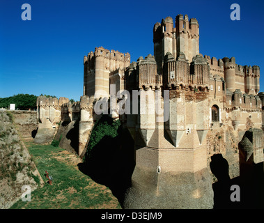 Spanien. Koka. Schloss. Mudejar-Stil. Stockfoto