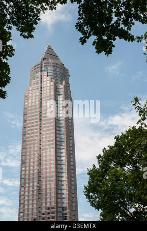 Messeturm Frankfurt am Main, Detail, Architektur, Architektur, Stockfoto