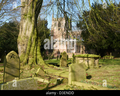 St. Oswald Kirche in Brereton Cheshire UK Stockfoto