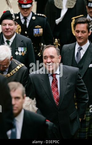 Schottlands erster Minister Alex Salmond Teilnahme an der Generalversammlung der Church Of Scotland, 2007 Stockfoto