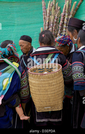 H'Mong´s Frauen, Sapa. Vietnam. Stockfoto