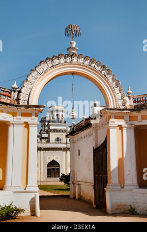 Chowmahalla Palast oder Chowmahallat (4 Paläste) 1750 Asaf Jahi-Dynastie Residenz des Nizam - Hyderabad Indien Andhra Pradesh Stockfoto