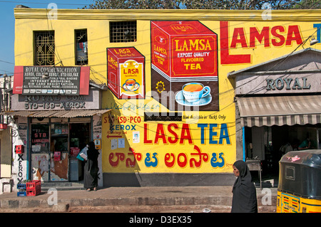 Lamsa Tee Shop Hyderabad Indien Andhra Pradesh Stockfoto