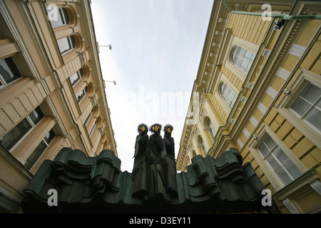 Bekannte der litauischen nationalen Drama-Theater. Vilnius Stockfoto