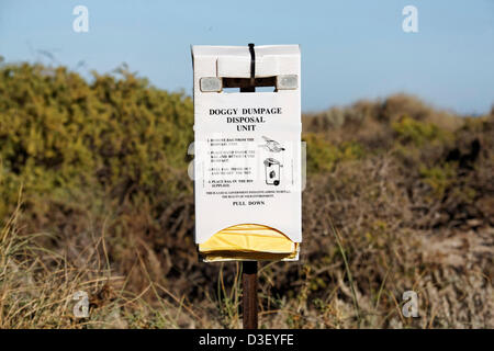 Doggy Dump Abfallbehälter, Dongara Western Australia Stockfoto