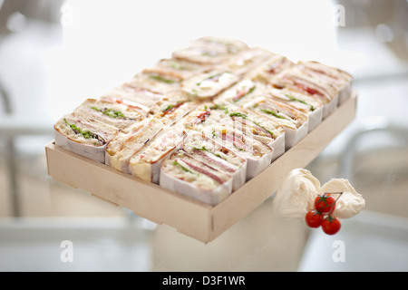 Auswahlfelder für große Ciabatta sandwich Stockfoto